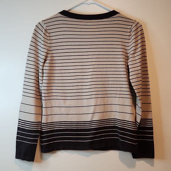 Pendleton Knit V Neck Sweater Women's Size Small Brown/Tan EUC NICE! - Picture 10 of 13